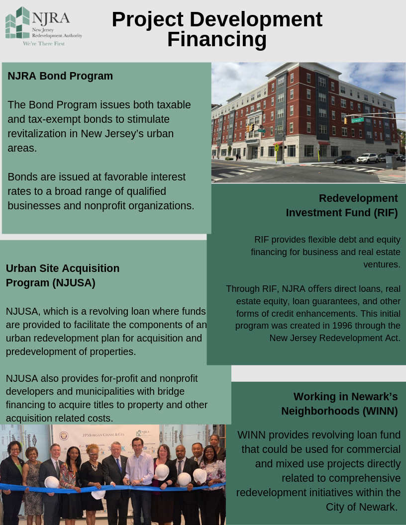 Welcome to the New Jersey Redevelopment Authority Official Website